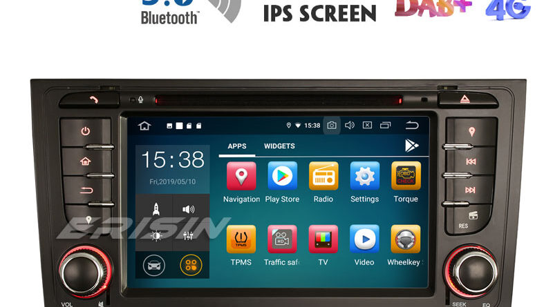 Erisin ES8006A 7″ DAB+ IPS Android 9.0 Car GPS OBD WIFI DVD BT5.0 for AUDI A6 S6 RS6 allroad