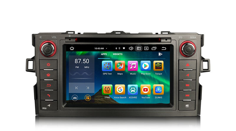 Erisin ES8517A 7″ IPS Android 16.0 Car Stereo For Toyota AURIS Radio DVD Player CarPlay & AUTO GPS 4G SIM Slot DAB+ BT5.