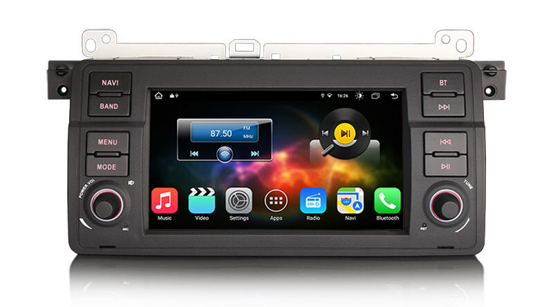 Erisin ES8864B 64G Android 14.0 Car Stereo GPS For BMW E46 M3 Rover 75 MG ZT Wireless CarPlay Auto Radio DSP 4G LTE Slot