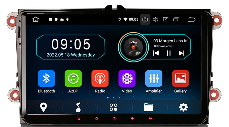 Erisin ES6991VN 9″ Wireless Apple CarPlay Auto Android 10.0 Auto Radio Car GPS WiFi BT TPMS DVR 4G for VW Amarok EOS Sci