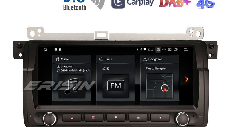 Erisin ES1889B 8.8″ Android 9.0 Pie OS Car TPMS 4G GPS DAB+ BT5.0 Carplay for E46