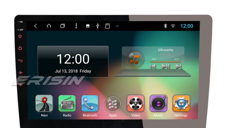 Erisin ES8210U 10.1″ Double Din Android 8.1 Car Stereo DAB+ GPS WiFi DTV TPMS BT Sat Nav OBD 4G
