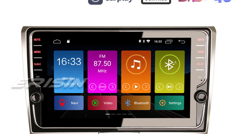 Erisin ES3125P 9″ DAB+ DSP Android 10.0 Autoradio GPS OBD2 Wifi TPMS CarPlay for VW Passat B6/B7/CC