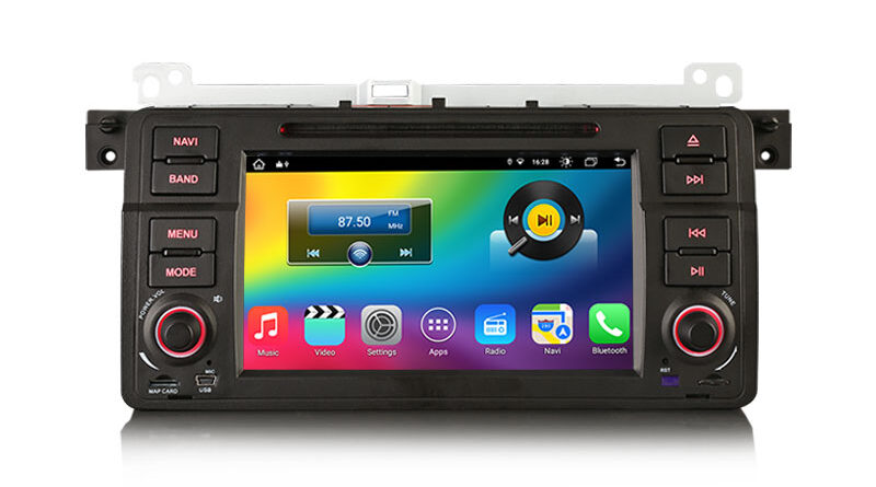 Erisin ES8864D Android 14.0 Car Stereo GPS For BMW E46 M3 Rover 75 MG ZT Wireless CarPlay Auto Radio DVD DSP 4G LTE Slot