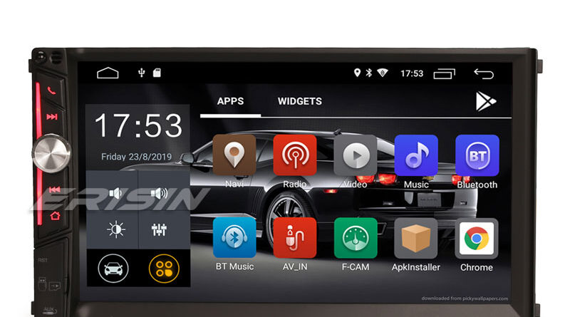 Erisin ES2641U 7″ 2Din Autoradio Android 9.0 DAB+ SWC Bluetooth WiFi DVB-T2 OBD RDS Navi 4G