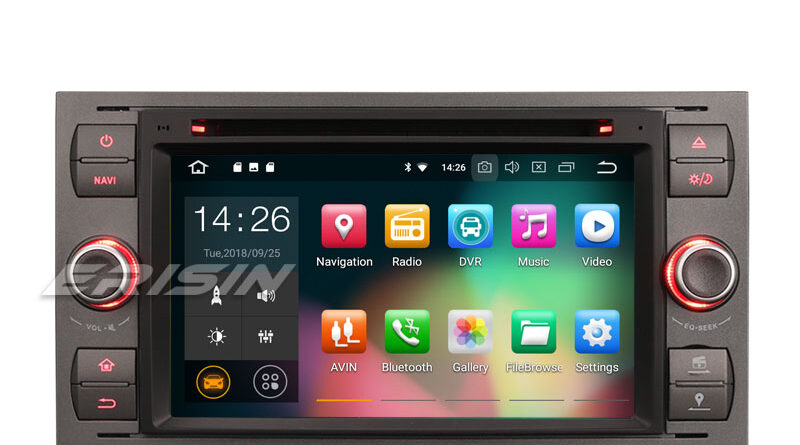 Erisin ES4866F 7″ Android 9.0 Autoradio GPS DAB+ DVB-T2 DVD OBD For Ford Focus Kuga Transit Galaxy