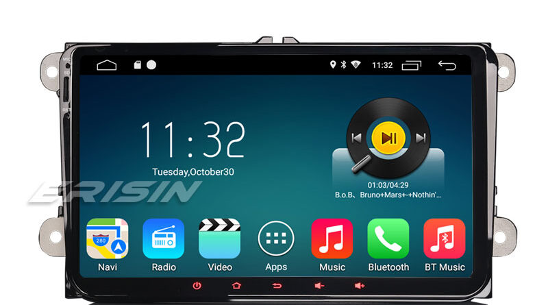 Erisin ES3518V 9″ DAB+ Android 9.0 Car Stereo GPS For VW Golf Passat Tiguan Polo Jetta Eos SatNav