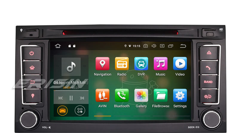 Erisin ES7956T 7″ DAB+ Android 9.0 Car Stereo GPS Satnav DVR BT OBD2 CD For VW Touareg T5 Multivan
