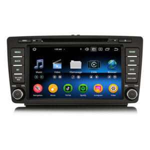 Erisin ES6726SN Android 14 Car Radio DVD for Skoda Octavia Rapid Spaceback Roomster Superb Yeti Multimedia Video Player Navigation 2Din Stereo Carplay