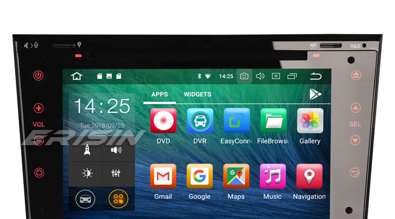 Erisin ES4873P 7″ Android 9.0 Car Stereo DAB+ GPS for Opel Vauxhall Corsa Vectra Zafira Astra Signum