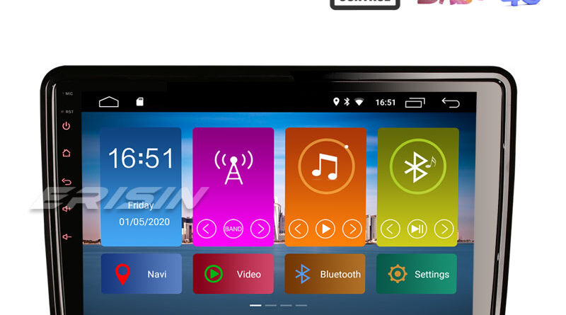 Erisin ES2921U 10.1″ Android 10.0 Car DVD 2.5D G+G freely rotated Screen DAB+ DSP TPMS GPS Sat Navi