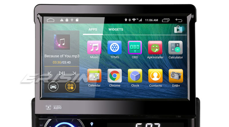 Erisin ES5790U 7″ 1 Din Android 6.0 Car Radio 4G DVD Player GPS System