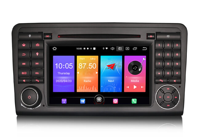 ES2783L 7″ Android 12.0 Car Radio DVD Player For Mercedes Benz GL-Class X164 ML-Class W164 Built-in Carplay Android Auto