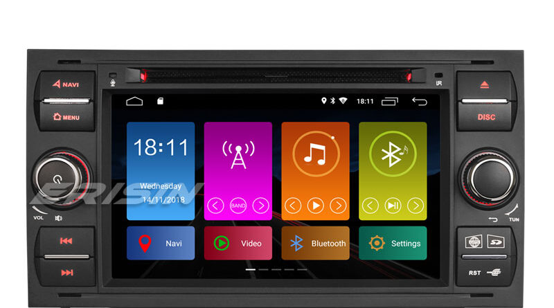 Erisin ES2931FB 7″ DAB+ Android 9.0 Car Stereo GPS Sat Nav 4G Ford Focus Transit S/C-Max Kuga Galaxy