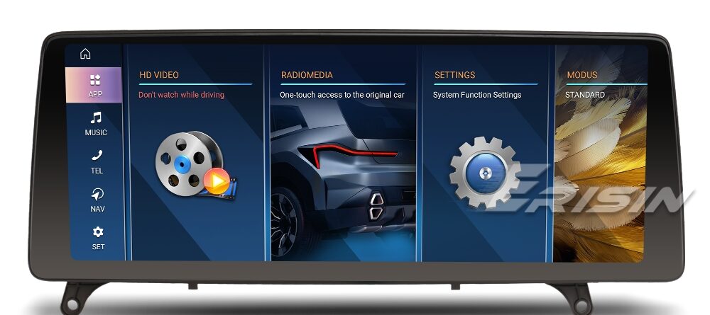Erisin ES4770IR RHD Android 16.0 Car Multimedia Player Screen Upgrade GPS For BMW X5 E70 CIC WiFi 4G BT CarPlay Android