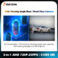 Erisin ES680 2-in-1 AHD 720P-25FPS/CVBS 150° Mini Car Front/Rear View Reverse Parking Camera Fisheye Lens
