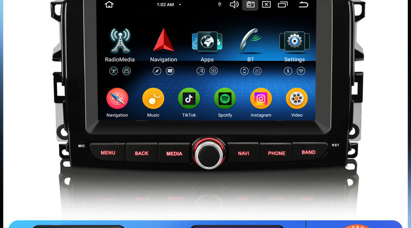 Erisin ES6754L Octa-Core Android 14.0 Car Multimedia CarPlay Auto GPS DAB+ for Fiat 500L 2012-2017 Stereo System 4G WiFi
