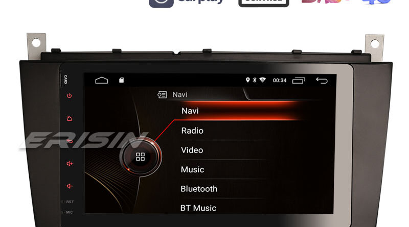 Erisin ES4287C 8″ Android 10.0 OS Car GPS 4G TPMS DAB+ Apple CarPlay DSP for Benz C-Class W203