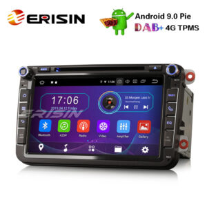 Erisin ES8985V 8″ Android 9.0 Pie DAB+ DVD Car Stereo GPS for VW Golf Passat Tiguan Polo Seat