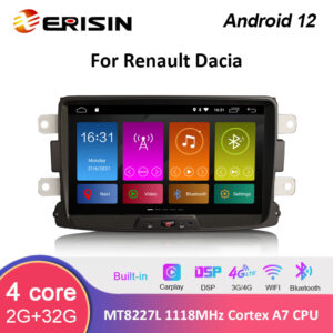 Erisin ES3129D 8″ Android 12.0 Car Stereo System for Renault/Dacia Duster Dacia Sandero Lada Xray 2 Dacia Logan Renault 