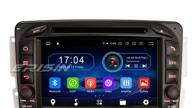 Erisin ES4963C 7″ DAB+ Android 9.0 Autoradio GPS Mercedes C/CLK/G Class W203 Viano Vito Navi DVD