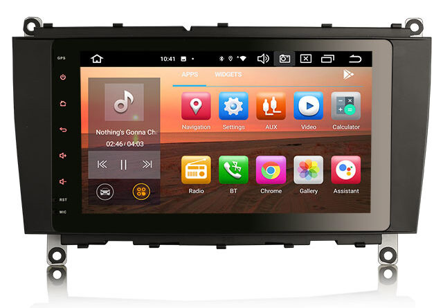 Erisin ES8684C DSP 128GB IPS 8-Core Android 14 Autoradio GPS Wifi Mercedes Benz CLK-Class W209 C209 A209 CarPlay Stereo