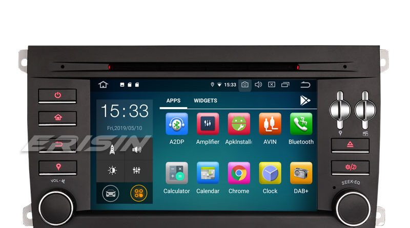 Erisin ES7997S 7″ 8-Core Android 9.0 Car Stereo GPS DAB+ Wifi 4G BT CD DVR OBD USB Porsche Cayenne