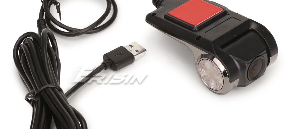 Erisin ES670K CAR USB DVR Loop Recording 1080P HD USB Dash Cam with Driver Assistance support Android 8.0 and above