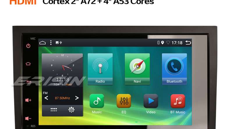 Erisin ES6274A 8″ DAB+ Android 9.0 Radio Stereo Satnav HDMI AUX OBD for Audi A4 S4 RS4 RNS-E Seat Exeo