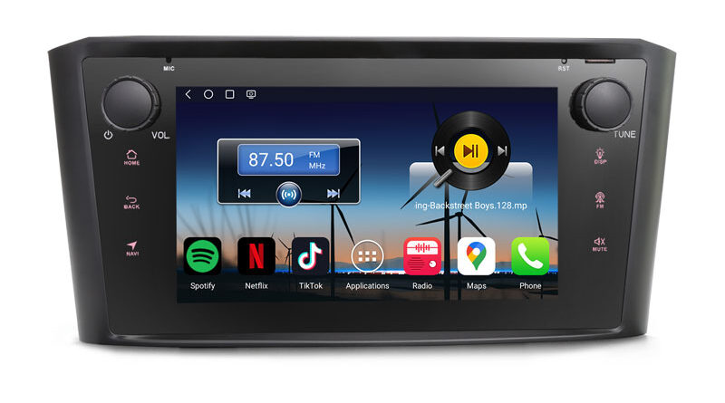 Erisin Qualcomm ES6607A For Toyota Avensis T25 Android 16 Car Stereo 4G LTE WIFI GPS Navi Wireless CarPlay & Android Aut