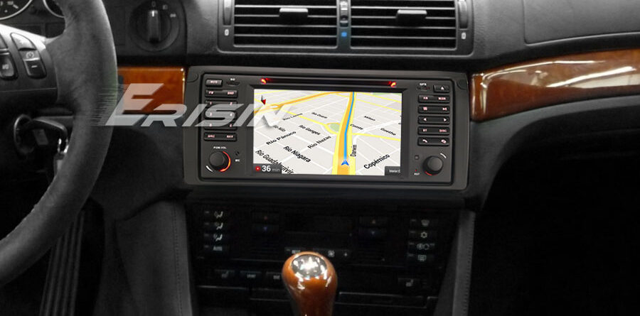 Erisin ES3153B 7″ DAB+ Android 14.0 Car Stereo Radio GPS For BMW 5er E39 E53 X5 M5 DSP WiFi CarPlay Bluetooth DVR OBD