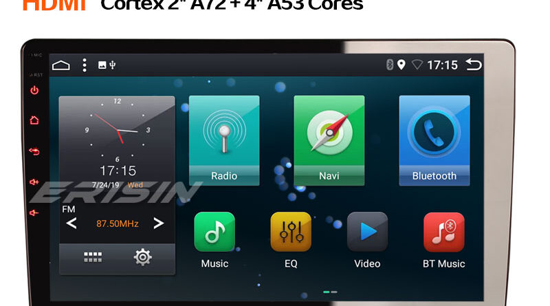 Erisin ES6210U 10.1″ Universal 6-Cores Android 9.0 Car Stereo DAB+ GPS WiFi TPMS Bluetooth HDMI