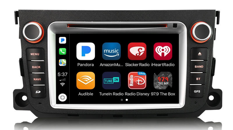 Erisin ES6533S 7″ Android 16 Car Stereo for Mercedes-Benz Smart Fortwo Wireless CarPlay Android Auto DVD GPS Navi DAB+ D