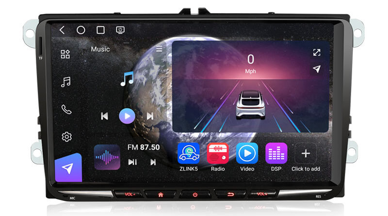 Erisin ES9091V Android 16 Car Stereo Snapdragon 460 8GB+128GB Wireless CarPlay Android Auto 4G LTE GPS For VW Golf Passa