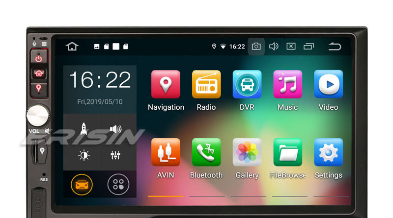 Erisin ES7941U 7″ HD Double Din Android 9.0 Car Stereo GPS Satnav WiFi TPMS DAB+DVR DTV-IN OBD2