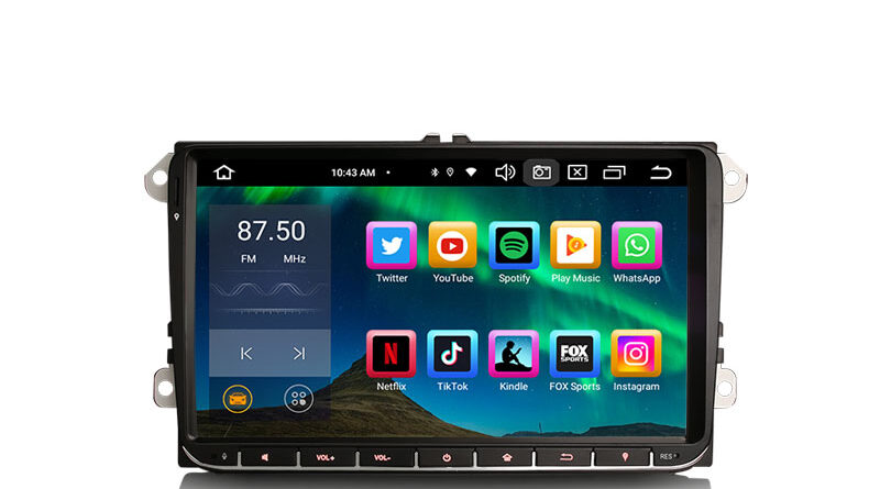 Erisin ES8552V 9″ Android 16.0 Autoradio GPS Wireless CarPlay Auto Stereo For SKODA Yeti VW Amarok Crafter Caddy Transpo