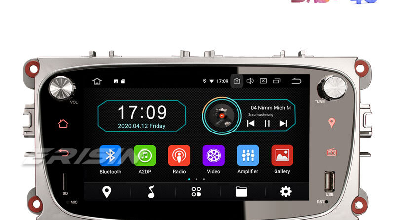 Erisin ES5909FS 7″ Android 10.0 Car Stereo for Ford Focus Mondeo GPS DAB+ Radio 4G OBD Wifi TPMS System
