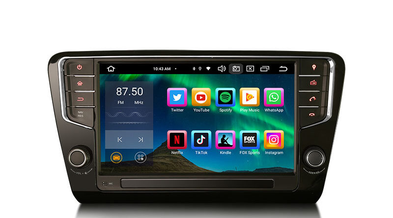Erisin ES8527S 9″ Android 16.0 Car Multimedia System For Skoda Octavia MK III Stereo GPS Carplay AUTO Radio 4G DSP IPS S