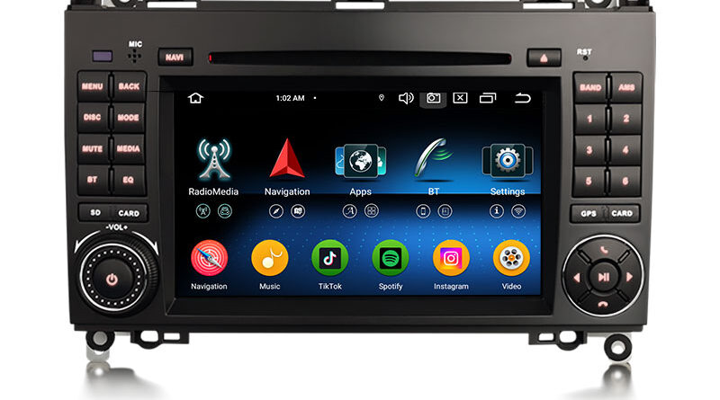 Erisin ES6772BN Android 14 Car Stereo DVD For Mercedes Benz A/B Class W169 W245 B200 Sprinter Viano Vito GPS Navi CarPla