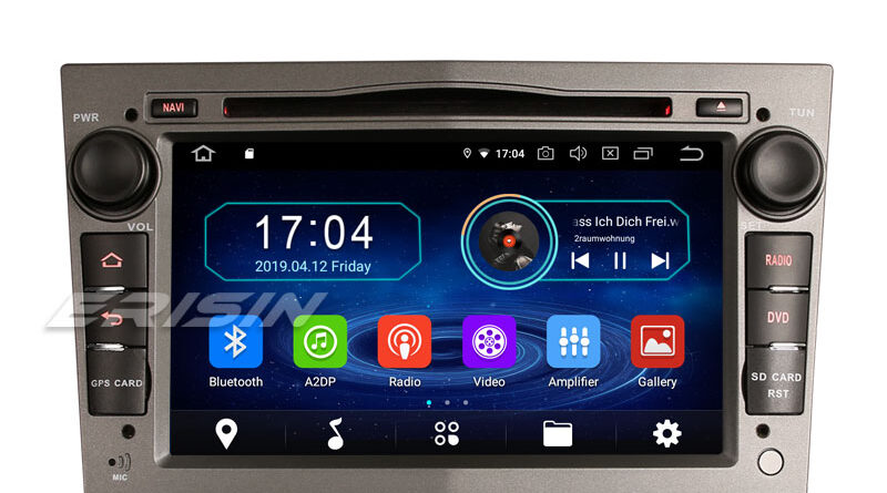 Erisin ES4960PG 7″ Car Stereo Android 9.0 DAB+GPS BT Opel Vauxhall Vivaro Astra Corsa Zafira Signum
