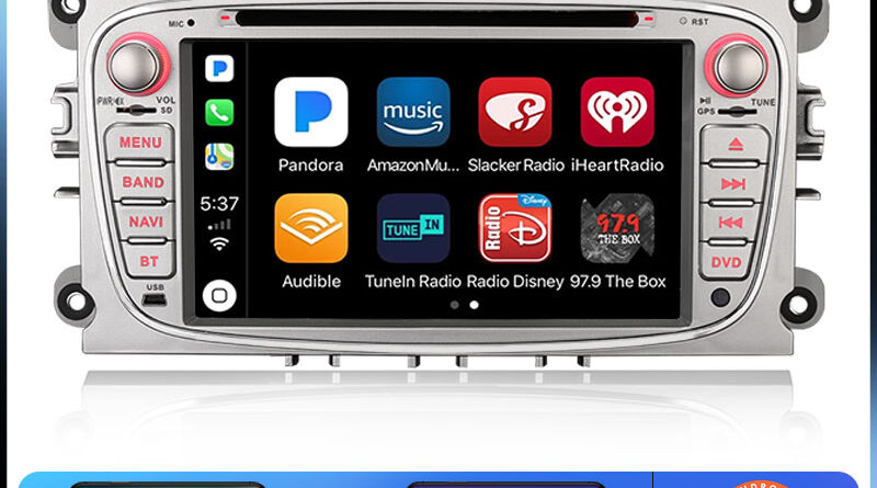 Erisin ES6768F 7″ Android 14.0 Car Stereo for Ford Mondeo Focus C/S-Max Galaxy DSP CarPlay & Auto GPS TPMS DAB+ 4G DVD S