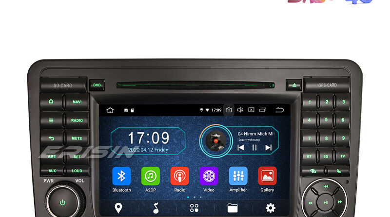 Erisin ES6961L 7″ Octa-Core Android 10.0 Car DVD GPS Radio WiFi BT TPMS DVR RDS for Benz ML-Class W164 GL-Class X164