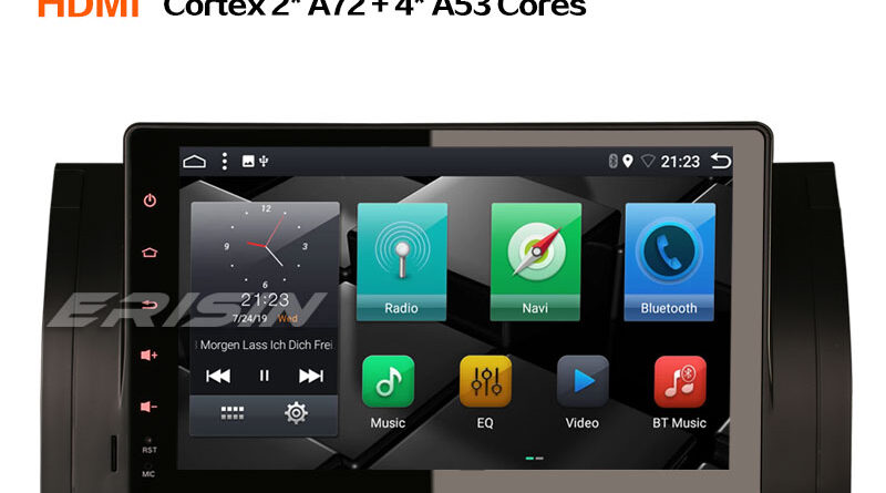 Erisin ES6293B 9″ 6-Core A72 DAB+ Android 9.0 Car Stereo GPS Sat Nav 4G Wifi for BMW 5 Series E39 E53 X5 M5
