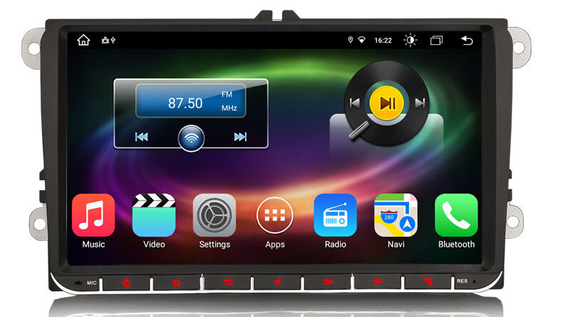 Erisin ES8691V 9 inch Android 12.0 Car Multimedia Player Built-in 4G WiFi CarPlay & Auto Radio GPS System For VW Caddy J