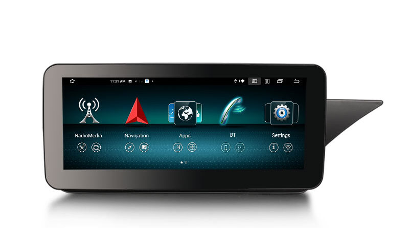 ES38E45R Right-Hand Drive IPS Android 14 Car Stereo GPS For Mercedes BENZ E-Class W212 S212 2013-2015 NTG 4.5 System Car