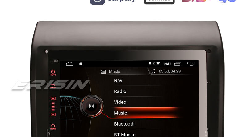 Erisin ES4274F 7″ Android 10.0 OS Car Stereo GPS 4G TPMS DAB+ Apple CarPlay DSP for FIAT DUCATO