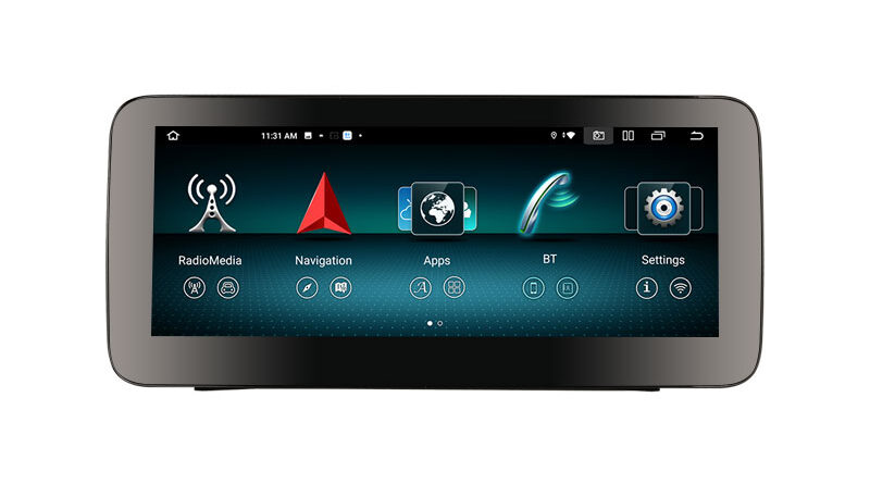 ES38ML45 Android 14 Car Stereo Screen Upgrade For Mercedes-Benz ML-Class W166/GL-Class X166 NTG 4.5/4.7 4G LTE Dual WiFi