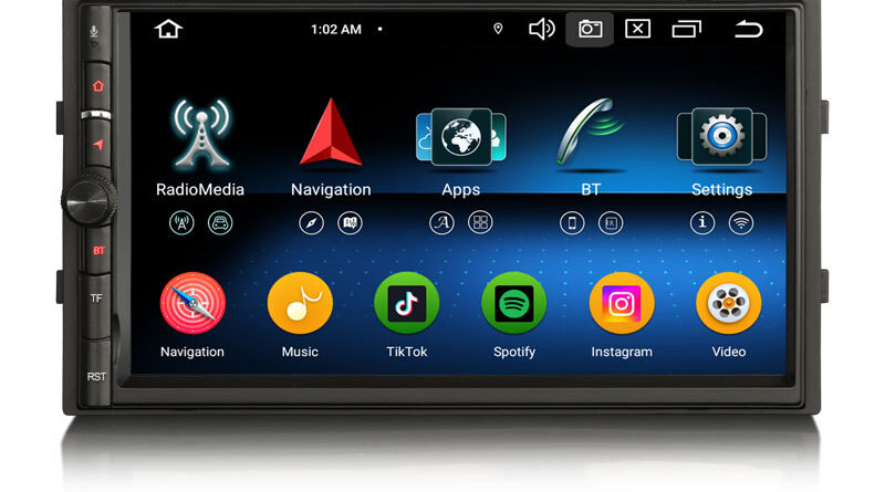 Erisin ES6736U Android 14.0 Nissan Car Multimedia Stereo GPS Navigation CarPlay Auto Radio WiFi OPS DSP 4G LTE BT5.0 Uni