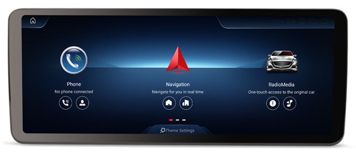 Erisin car stereo with CarPlay and GPS navigation