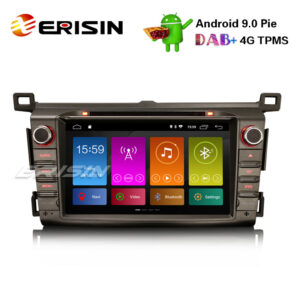 Erisin ES2934R 8″ Android 9.0 Autoradio Car Stereo For TOYOTA RAV4 2013-15 Navi CD DAB+GPS Wifi SWC TPMS DVB-T2